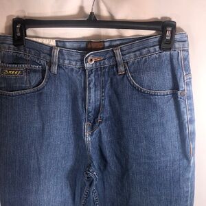 Reef N#2 Denim Blue Relaxed Fit Jeans with Medium Wash 32 x 30